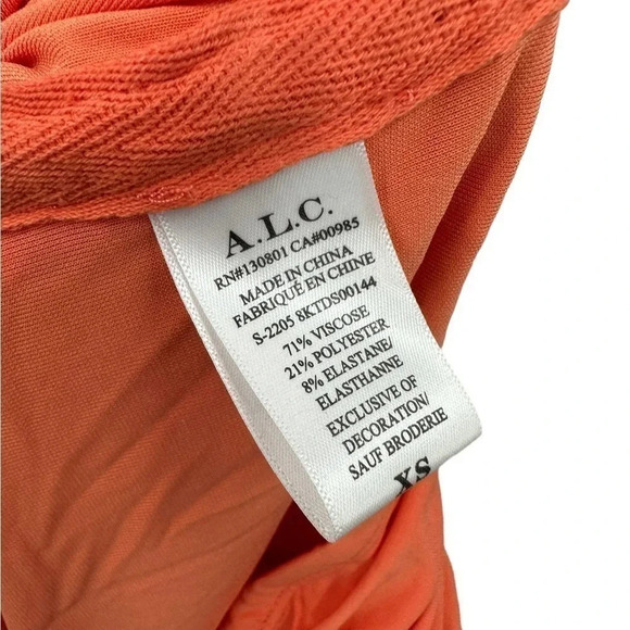 A.L.C Allegra Ruched Bead-Embellished Midi-Dress B925 - Picture 5 of 5